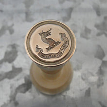 Load image into Gallery viewer, Wolf Wax Seal Stamp - Remake of Antique Wax Seal, Who Endures Conquers motto