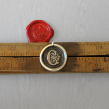 Load image into Gallery viewer, Wax Seal Charm Initial C - wax seal jewelry pendant alphabet charms Letter C