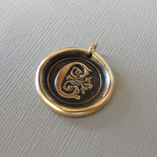 Load image into Gallery viewer, Wax Seal Charm Initial C - wax seal jewelry pendant alphabet charms Letter C