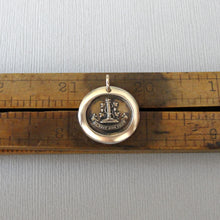 Load image into Gallery viewer, Love You With All My Heart - Wax Seal Pendant Eternal Flames of Fire Bronze Jewelry