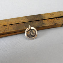 Load image into Gallery viewer, Love You With All My Heart - Wax Seal Pendant Eternal Flames of Fire Bronze Jewelry