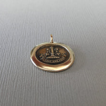 Load image into Gallery viewer, Love You With All My Heart - Wax Seal Pendant Eternal Flames of Fire Bronze Jewelry