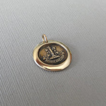 Load image into Gallery viewer, Love You With All My Heart - Wax Seal Pendant Eternal Flames of Fire Bronze Jewelry