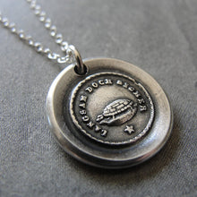 Load image into Gallery viewer, Wax Seal Necklace Slow But Sure antique Tortoise jewelry Turtle charm Endurance Determination - RQP Studio
