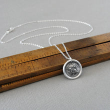 Load image into Gallery viewer, Lamb of God Wax Seal Necklace In Silver - Agnus Dei Jewelry