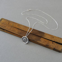 Load image into Gallery viewer, Lamb of God Wax Seal Necklace In Silver - Agnus Dei Jewelry