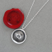 Load image into Gallery viewer, All Seeing Eye Wax Seal Necklace In Silver - It Watches Over You