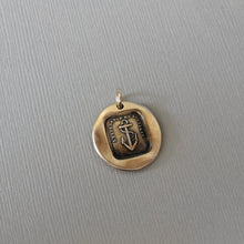 Load image into Gallery viewer, Anchor Wax Seal Pendant - Hope Sustains Me Antique Bronze Wax Seal Jewelry