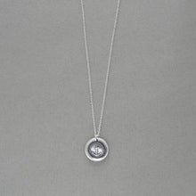 Load image into Gallery viewer, Wax Seal Necklace Do Not Despair - Hope Anchor - Antique Silver Wax Seal Charm Jewelry