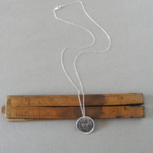 Load image into Gallery viewer, From Possibility To Actuality - Rampant Lion Silver Wax Seal Necklace