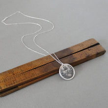 Load image into Gallery viewer, From Possibility To Actuality - Rampant Lion Silver Wax Seal Necklace