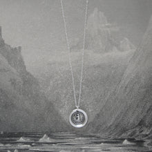 Load image into Gallery viewer, Bear Me In Mind - Wax Seal Necklace - Antique Silver Jewelry