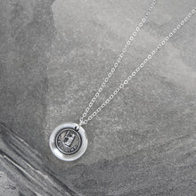 Load image into Gallery viewer, Bear Me In Mind - Wax Seal Necklace - Antique Silver Jewelry