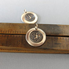 Load image into Gallery viewer, Bear Me In Mind - Wax Seal Charm - Antique Bronze Wax Seal Jewelry Pendant