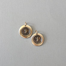 Load image into Gallery viewer, Bear Me In Mind - Wax Seal Charm - Antique Bronze Wax Seal Jewelry Pendant