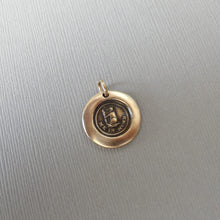 Load image into Gallery viewer, Bear Me In Mind - Wax Seal Charm - Antique Bronze Wax Seal Jewelry Pendant