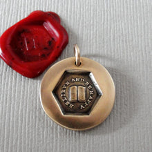 Load image into Gallery viewer, Believe And Be Happy Wax Seal Charm - Antique Wax Seal Jewelry Pendant Inspirational Have Faith Open Book