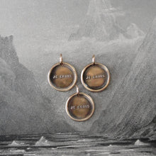 Load image into Gallery viewer, I Believe - Wax Seal Pendant - French motto antique wax seal jewelry charm - RQP Studio
