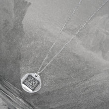 Load image into Gallery viewer, Better Bend Than Break - Silver Wax Seal Necklace Aesop fable Oak and Reed