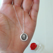 Load image into Gallery viewer, Forget Not - Silver Wild Boar Wax Seal Necklace Courage Fighter Symbol