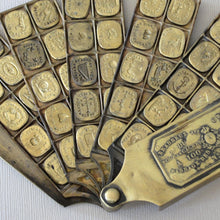 Load image into Gallery viewer, Extremely Rare Antique French Multi Wax Seal Set 84 double sided seals by Brasseux