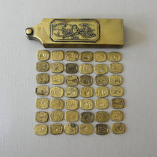 Load image into Gallery viewer, Extremely Rare Antique French Multi Wax Seal Set 84 double sided seals by Brasseux