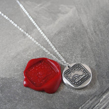 Load image into Gallery viewer, Brightest Star - Silver Wax Seal Necklace Sun Stars Antique Celestial Jewelry