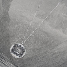 Load image into Gallery viewer, Brightest Star - Silver Wax Seal Necklace Sun Stars Antique Celestial Jewelry