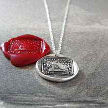 Load image into Gallery viewer, Brightest Star - Silver Wax Seal Necklace Sun Stars Antique Celestial Jewelry