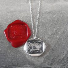 Load image into Gallery viewer, Brightest Star - Silver Wax Seal Necklace Sun Stars Antique Celestial Jewelry