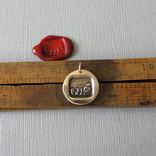 Load image into Gallery viewer, Calm in Storm - Wax Seal Charm - Antique Bronze Wax Seal Jewelry Pendant Stay Calm Motto