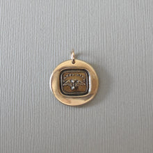 Load image into Gallery viewer, Carpe Diem - Wax Seal Pendant Bronze Jewelry - Seize The Day