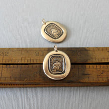 Load image into Gallery viewer, Through Thickest Clouds I Find My Way - Wax Seal Pendant Sun Antique Wax Seal Charm Jewelry Latin Motto