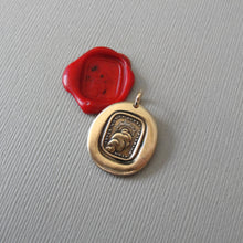 Load image into Gallery viewer, Through Thickest Clouds I Find My Way - Wax Seal Pendant Sun Antique Wax Seal Charm Jewelry Latin Motto