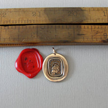 Load image into Gallery viewer, Through Thickest Clouds I Find My Way - Wax Seal Pendant Sun Antique Wax Seal Charm Jewelry Latin Motto