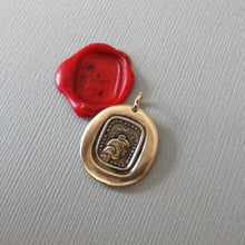 Load image into Gallery viewer, Through Thickest Clouds I Find My Way - Wax Seal Pendant Sun Antique Wax Seal Charm Jewelry Latin Motto