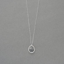 Load image into Gallery viewer, Foreseen Misfortunes Perish - Wax Seal Necklace With Cockatrice Antique Silver Jewelry