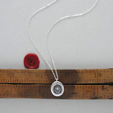 Load image into Gallery viewer, Constancy Star Wax Seal Necklace - North Star Polaris - antique wax seal jewelry Guiding Light - RQP Studio