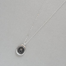 Load image into Gallery viewer, Constancy Star Wax Seal Necklace - North Star Polaris - antique wax seal jewelry Guiding Light - RQP Studio