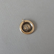 Load image into Gallery viewer, Cross Wax Seal Charm - Faith Uplifts & Supports antique wax seal jewelry pendant French motto
