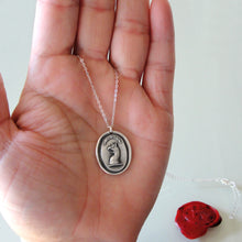 Load image into Gallery viewer, To Dare - Silver Mythical Griffin Wax Seal Necklace - RQP Studio