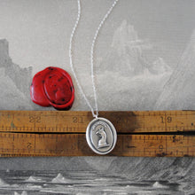 Load image into Gallery viewer, To Dare - Silver Mythical Griffin Wax Seal Necklace - RQP Studio