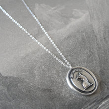 Load image into Gallery viewer, To Dare - Silver Mythical Griffin Wax Seal Necklace - RQP Studio