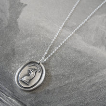 Load image into Gallery viewer, To Dare - Silver Mythical Griffin Wax Seal Necklace - RQP Studio
