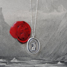 Load image into Gallery viewer, To Dare - Silver Mythical Griffin Wax Seal Necklace - RQP Studio