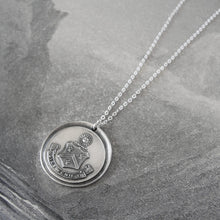 Load image into Gallery viewer, The Day Will Come - Wax Seal Necklace With Silver Sun Crest Splendor - RQP Studio