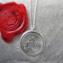 Load image into Gallery viewer, The Day Will Come - Wax Seal Necklace With Silver Sun Crest Splendor - RQP Studio