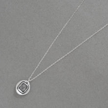 Load image into Gallery viewer, Scottish Thistle - Silver Wax Seal Necklace - Dinna Forget Scotland Wax Seal Jewelry