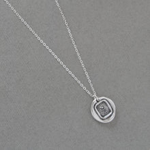 Load image into Gallery viewer, Scottish Thistle - Silver Wax Seal Necklace - Dinna Forget Scotland Wax Seal Jewelry