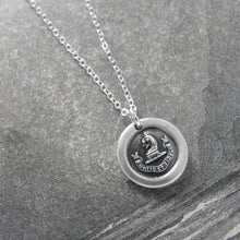 Load image into Gallery viewer, Brave And Faithful - Dog Wax Seal Necklace - Motto Fortis Et Fidelis